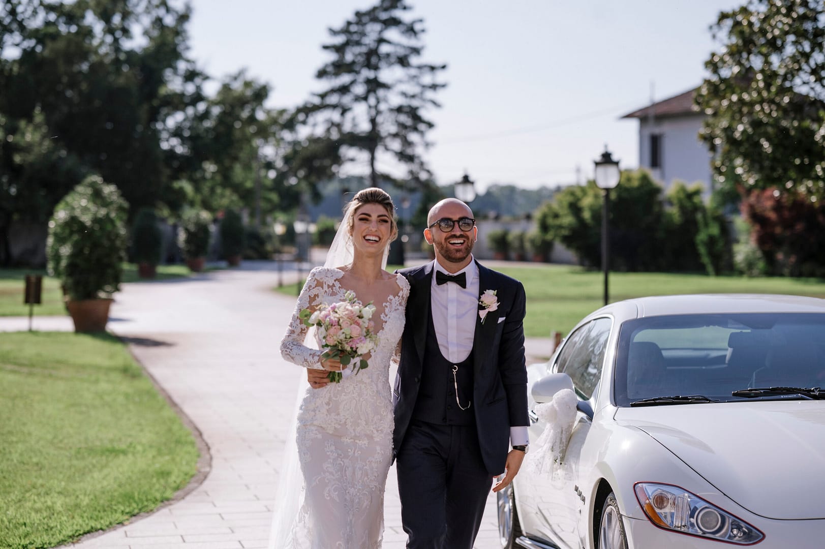 Fotografia matrimonio Villa Necchi Pavia